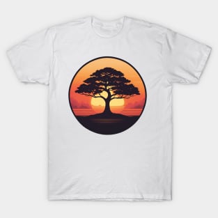 Leaves glow gold. T-Shirt